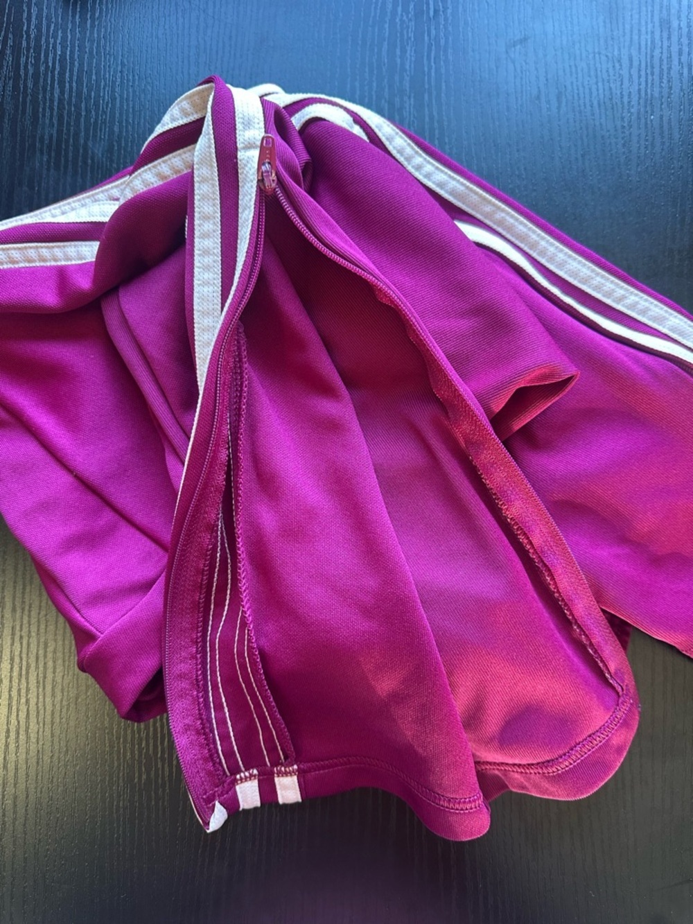 Adidas Fuchsia Joggers with Zipper Leg Size Medium - Picture 11 of 12